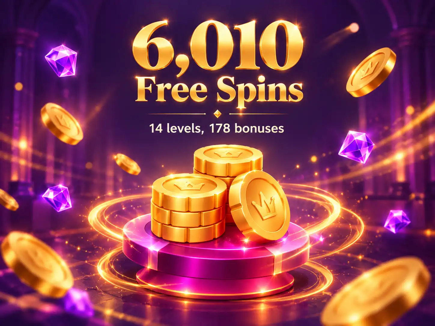 VIP loyalty tiers and bonus promotion graphic