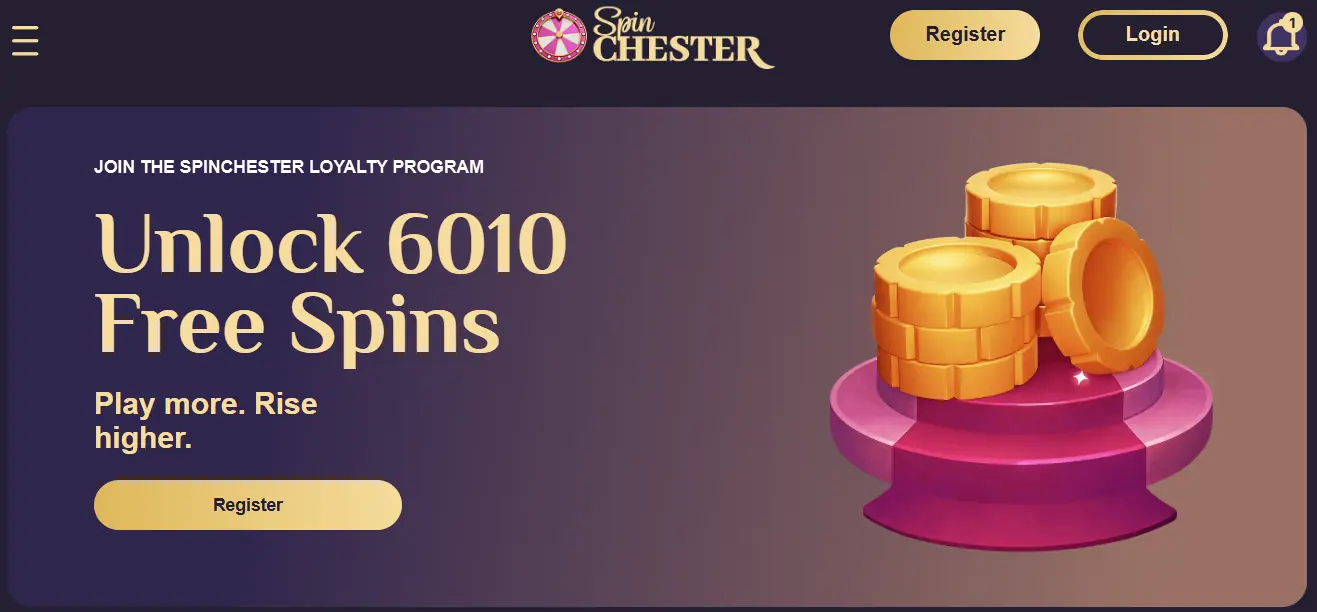 Free spins promotion banner