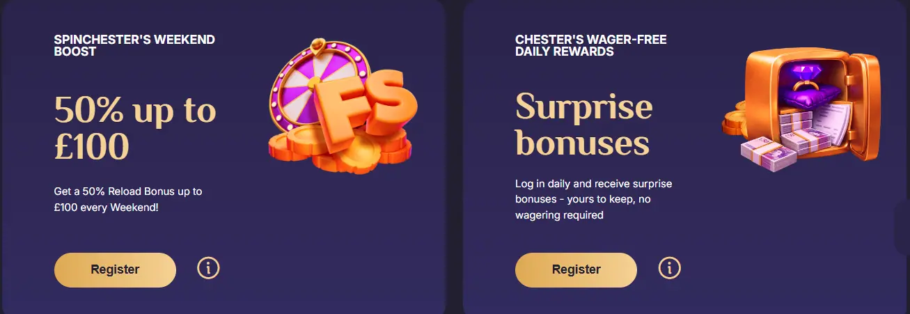 Weekend boost reload bonus